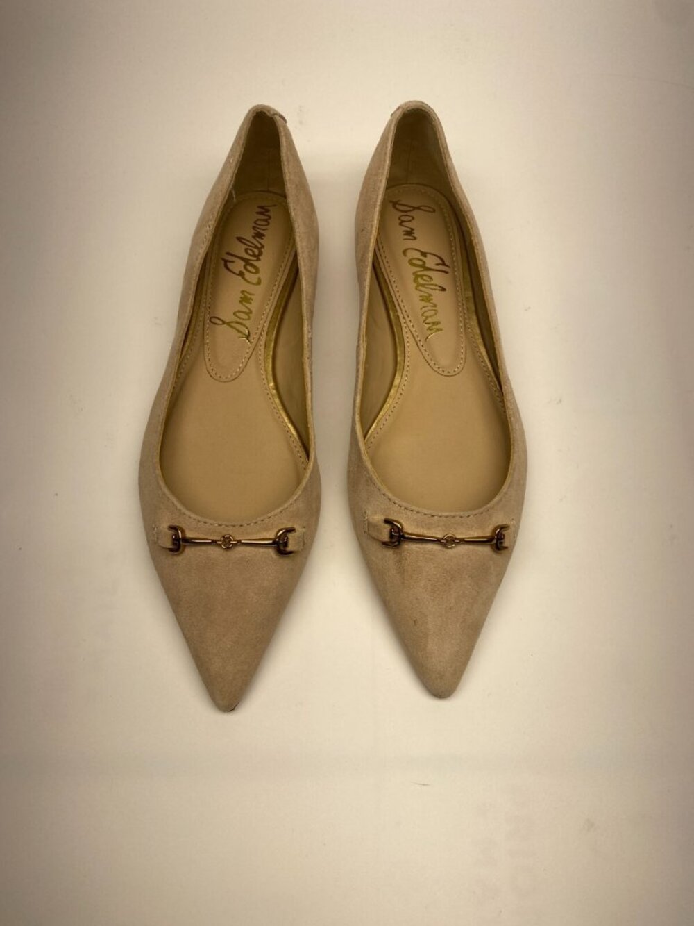 Sam Edelman Women's Natural Nori Pointed Toe Flat Sz 7 - Picture 2 of 10